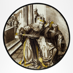 Roundel with Joab Murdering Abner by Anonymous