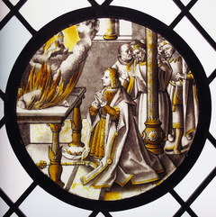 Roundel with Sacrifice in the Temple by Anonymous