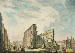 Ruins of St. Paul's Church after the 1755 earthquake by Jacques-Philippe Le Bas