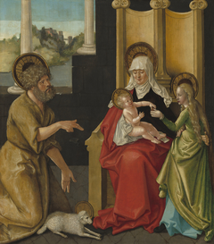 Saint Anne with the Christ Child, the Virgin, and Saint John the Baptist by Hans Baldung