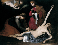 Saint Sebastian Tended by the Holy Women by Jusepe de Ribera