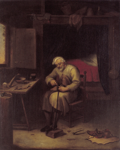 Schoenmaker by Quirijn van Brekelenkam