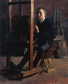 Self-Portrait at the Easel by Akseli Gallen-Kallela