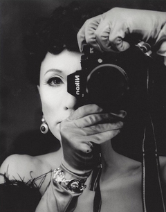 Self-Portrait (B&W;) Vivian Holding Camera by Yasumasa Morimura