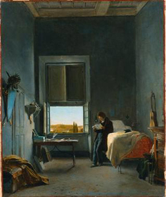 The Artist in His Room at the Villa Medici, Rome by Léon Cogniet