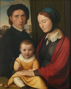 Self-portrait with family by Johann Friedrich Overbeck