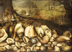 Shells with Neptune and Amphitrite by Hieronymous Francken II