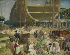 Shipyard Society by George Bellows