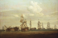 Sir Richard Strachan's Action off Ferrol by Nicholas Pocock