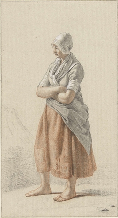 Staand meisje, naar links by Johan Christiaan Willem Safft