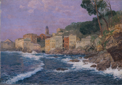 Stadt an der Riviera by Alfred Zoff