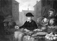 Stall with Fruit and Vegetables by Floris van Schooten