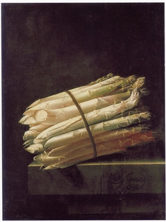 Still Life of Asparagus by Adriaen Coorte