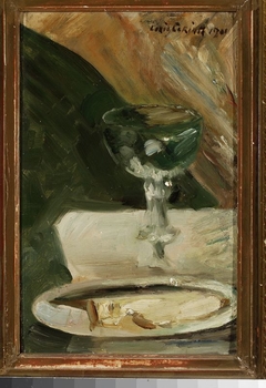 Still life with a chalice and a plate by Lovis Corinth