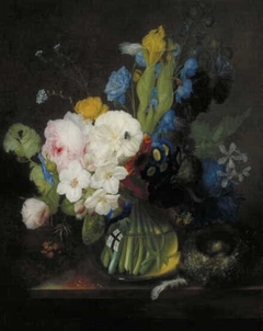 Still Life with Flowers by Georges Frédéric Ziesel