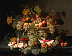 Still Life with Fruit by Severin Roesen