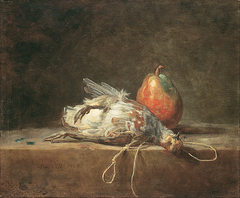 Still Life with Partridge and Pear by Jean-Baptiste-Siméon Chardin