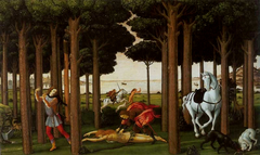 Story of Nastagio Degli Onesti - Part Two by Sandro Botticelli