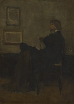 Study for "Arrangement in Grey and Black, No. 2: Thomas Carlyle" by James Abbott McNeill Whistler