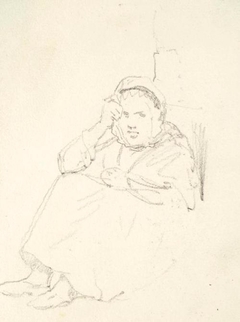 Study of a Female Beggar - John Phillip - ABDAG014484.203 by John Phillip