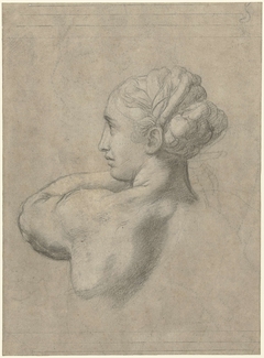 Study of a Head and Left Shoulder of a Woman by Rafaël