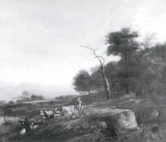 Summer Landscape with Cattle by Okänd