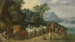 Taufe des Mohrenkämmerers und Jan Brueghel d. J. by Joos de Momper