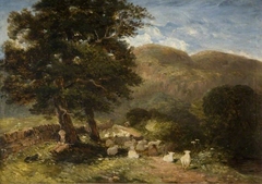 Tending Sheep, Bettws-y-Coed by David Cox Jr