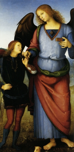 The Archangel Raphael with Tobias by Pietro Perugino