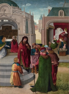 The Birth of John the Baptist by Master of the St. John's Altarpiece