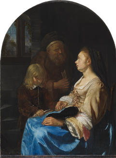 The Child's Lesson by Frans van Mieris the Elder