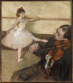 The Dance Lesson by Edgar Degas