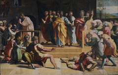 The Death of Ananias by Raphael