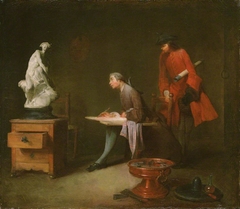 The Drawing Lesson by Jean-Baptiste-Siméon Chardin