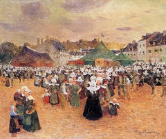 The Fair at Pont-Aven by Ferdinand du Puigaudeau