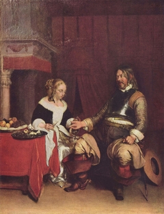 The Gallant Soldier by Gerard ter Borch