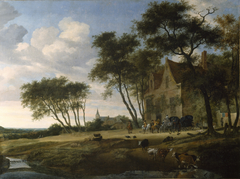 The Halt by Salomon van Ruysdael