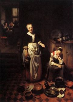 The Idle Servant by Nicolaes Maes