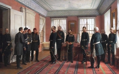 "The Introduction of the Captive Osman Pasha to Alexander II at Plevna" by Nikolai Dmitriev-Orenburgsky