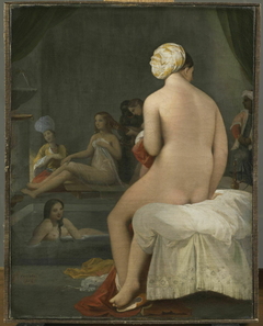 The Little Bather; Harem interior by Jean-Auguste-Dominique Ingres