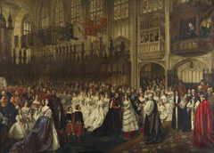 The Marriage of the Prince of Wales with Princess Alexandra of Denmark, Windsor, 10 March 1863 by William Powell Frith