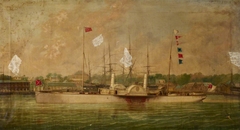 The paddle steamer 'Ella' by William Frederick Mitchell