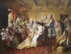 The Russian Bride's Attire by Konstantin Makovsky