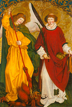 The Saints Michael and Stephanus by Meister von Veringen