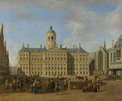 The town hall on the Dam by Gerrit Adriaenszoon Berckheyde