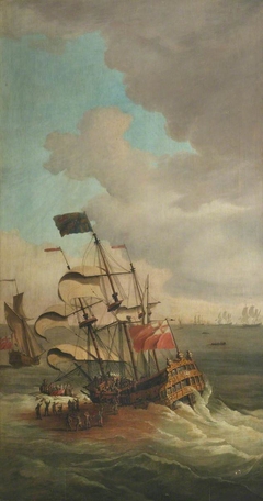 The Wreck of HMS Gloucester off Yarmouth, 6 May 1682 by Monamy Swaine