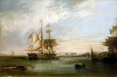 The Yacht 'Isabel' Lying off Deptford by George Chambers