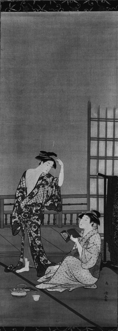 Two Beauties after the Bath by Torii Kiyonaga