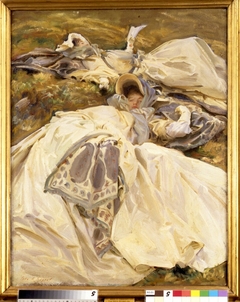 Two Girls in White Dresses by John Singer Sargent