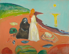 Two Women on the Shore by Edvard Munch